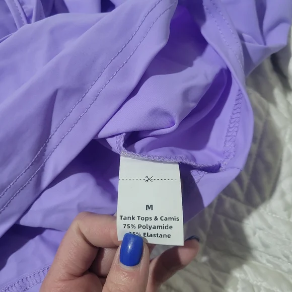LovelyWholesale Lavender Flare Leg, Top, And Jacket Active Set Size M - Picture 6 of 8